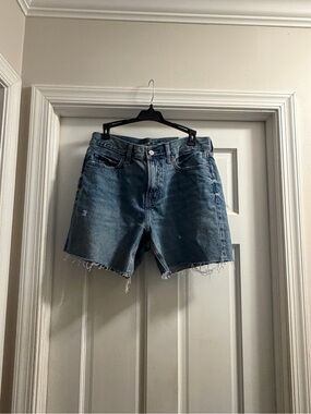Old Navy Distressed Blue Denim Cutoff Shorts